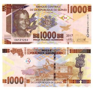 Pick-NEW-GUINEA-Guinee-1000-Francs-2017-UNC-919564vvv