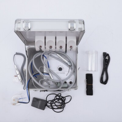 80W Portable Small Dental Delivery Unit Box Case Treatment Unit Weak Suction