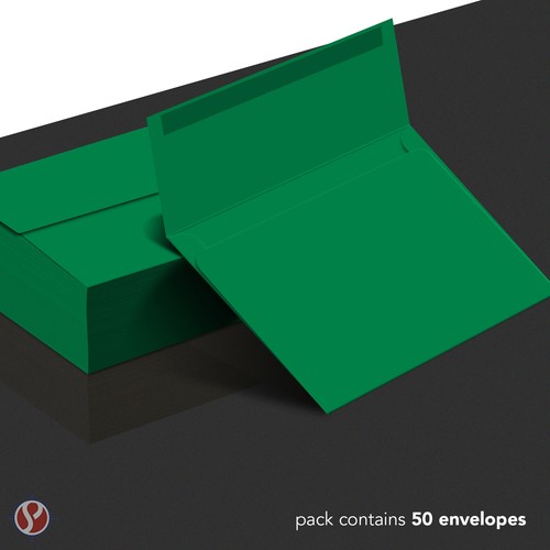 A7 Bright Color Square Flap Invitation Envelopes - 5 1/4 x 7 1/4" - 50 Per Pack - Picture 12 of 220