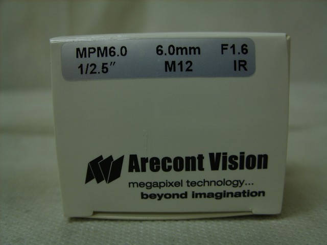 Arecont Vision Mpm6.0 6mm F/1.6 Fixed Iris Microdome Lens for sale online | eBay