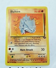 Pokémon TCG Rhyhorn Base Set 2 90/130 Regular Unlimited Common - Uncirculated