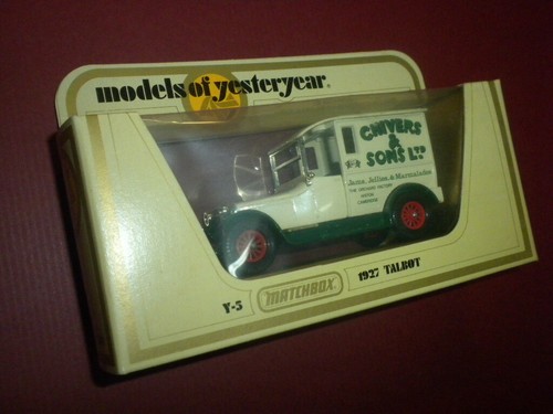 1927 TALBOT/CHIVERS MATCHBOX CAR Y-5 Models of Yesteryear 1978 mib ENGLAND - Picture 5 of 6