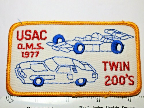 USAC Twin 200's 1977 parche de carreras - Imagen 4 de 4