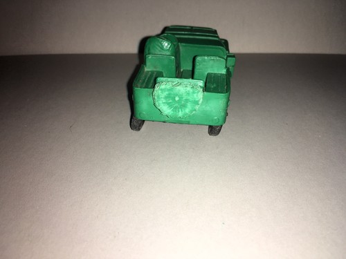 Vintage Auburn Rubber Plastic Green Military Jeep 654 USA Damaged - Picture 5 of 6