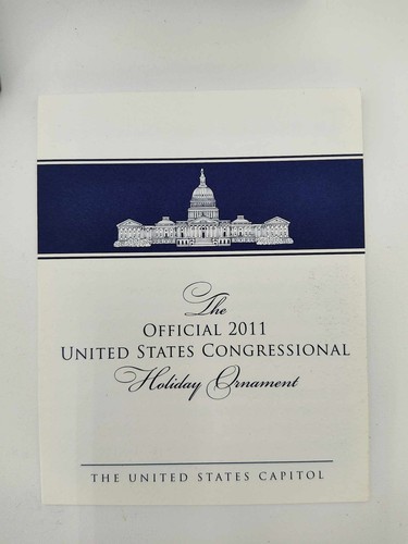 2011 - Christmas Ornament - The Capitol - Washington, DC - 24K Gold Finish - Picture 4 of 6