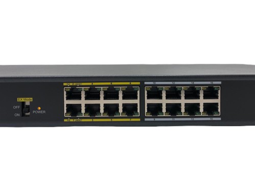 NOB 16 Port PoE 100Mbps RJ45 Vivotek AW-FGT-180C-250 Switch | 2x 2Gb RJ45/SFP - Picture 4 of 10