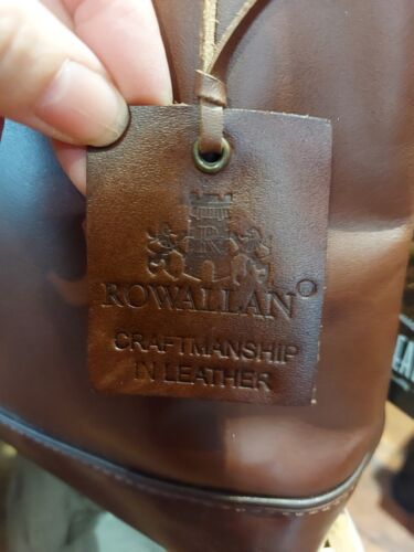 Brand New With Tags Rowallan Brown Leather Shoulder Bag 'Ideal Gift' - Picture 4 of 10