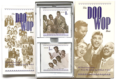 THE DOO WOP BOX SET 4 COMPACT DISCS & BOOK RHINO 101 CLASSICS