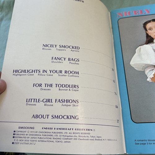 Smocking Ondori Handicraft Patterns Apparel & Decor 1975 Detailed Instructions - Picture 3 of 7