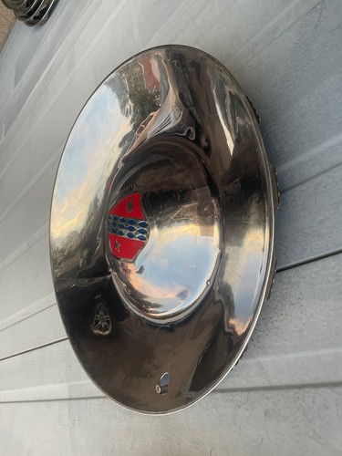 1952 Buick Roadmaster Nice Used original Hubcap14”Set Beautiful Red Blue - Picture 12 of 14
