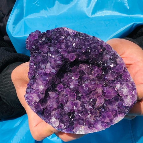 2.79LB Top Natural Amethyst Uruguay Cave Crystal Cluster Gemstone Geode Healing - Picture 6 of 15