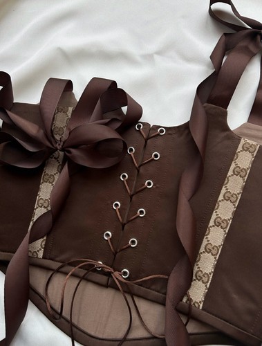 Corset Gucci / Handmade Crop Top Gucci - Picture 10 of 17