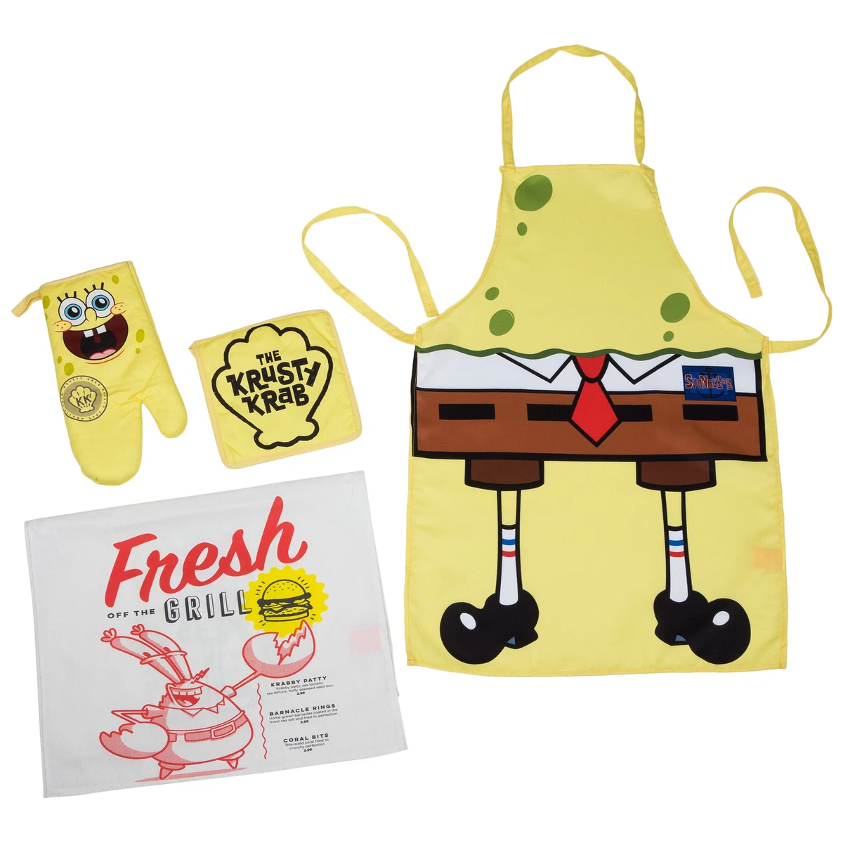 SpongeBob SquarePants 4 Piece Kitchen Set Yellow eBay