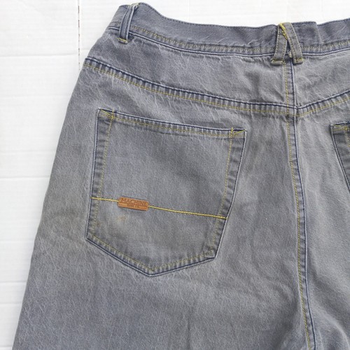 Vintage Machine Jeans Co. Denim Baggy Shorts-Size 40-Gray Wash-Y2K-Skater-Jorts - Picture 6 of 10