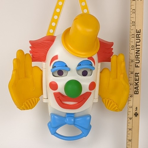 Vintage 1977 Peek-a-Boo Clown, Gabriel Industries Baby/Toddler Crib Toy Creepy - Picture 3 of 23