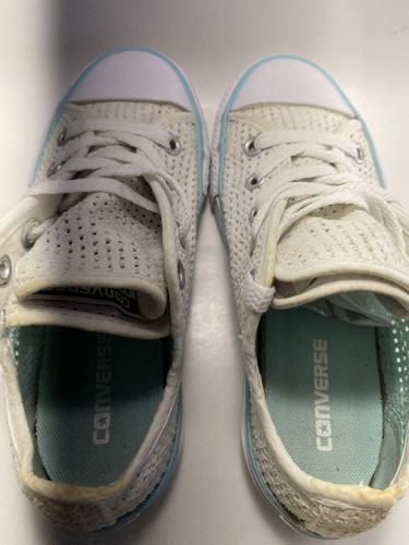 Zapatos Oxford Converse All Stars - Malla Blanca - Talla 12,5 - Ligeramente Desgastados - Imagen 4 de 9