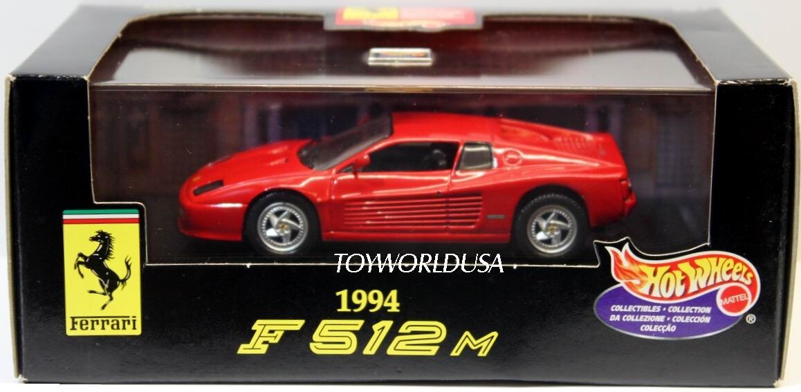 1998 Hot Wheels Collectibles FERRARI 1994 F512M | eBay