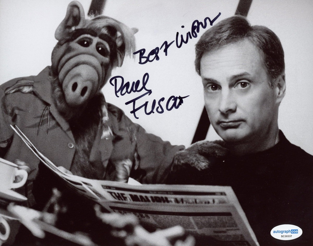 【JSA認証】ALF原案者 声優Paul Fusco サイン アルフ本人直筆② Alf TV show Paul Fusco voice actor of Alf signed 8x10 photo