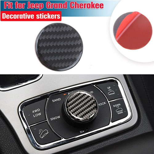 Set Real Carbon Fiber Interior Decorative Cover For Jeep Grand Cherokee 2016-21 - Picture 9 of 9