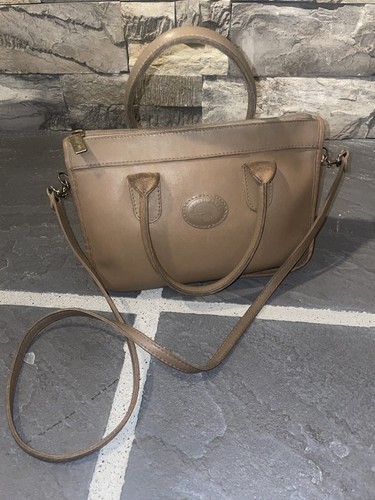 Vintage Michael Green Tan Satchel Handbag w/Shoulder Strap - Picture 3 of 10