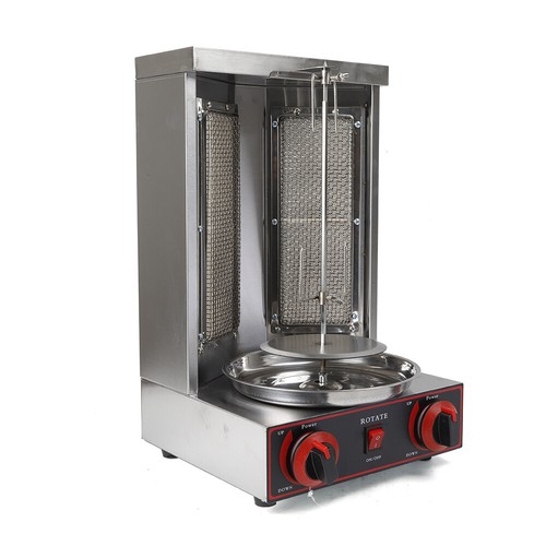 3000W Edelstahl Gas Döner Kebab Maschine LPG Dönergrill Tischgrill BBQ Grillofen - Bild 6 von 12