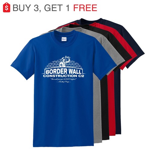 Donald Trump Border Wall Construction Company Camiseta Soporte NUEVO DISEÑO 2 - Imagen 2 de 16