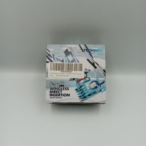 Techmax 9012/M4 LED Light Bulbs 6500K Xenon White Pair- New/Open Box ..2 - Picture 2 of 7