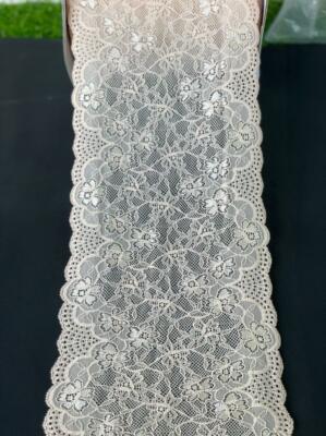 10m/5m elastisch Spitze florales Desing A-ausgezeichnete Qualität Rosenstau 20cm