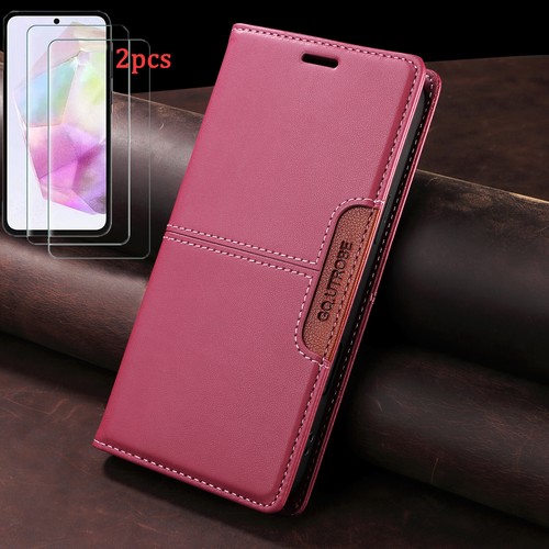 Handy Hülle für Samsung Galaxy A16 & A16 5G & A17 Klapp Magnet Case Displayglas - Bild 2 von 34