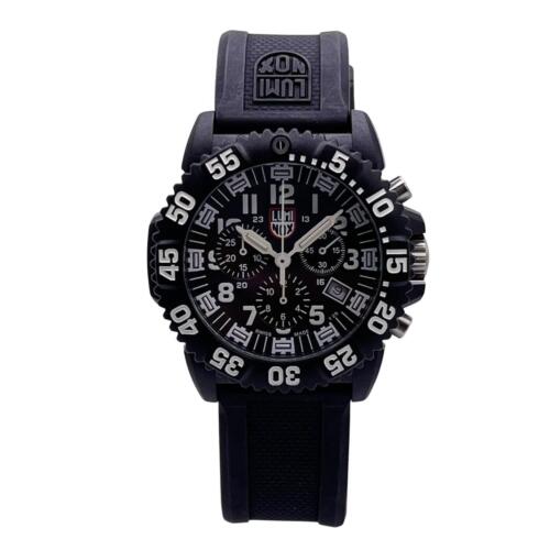 Luminox Navy Seal Colormark Chrono 44mm Black Dial Mens Quartz Watch XS.3081 - Picture 4 of 9