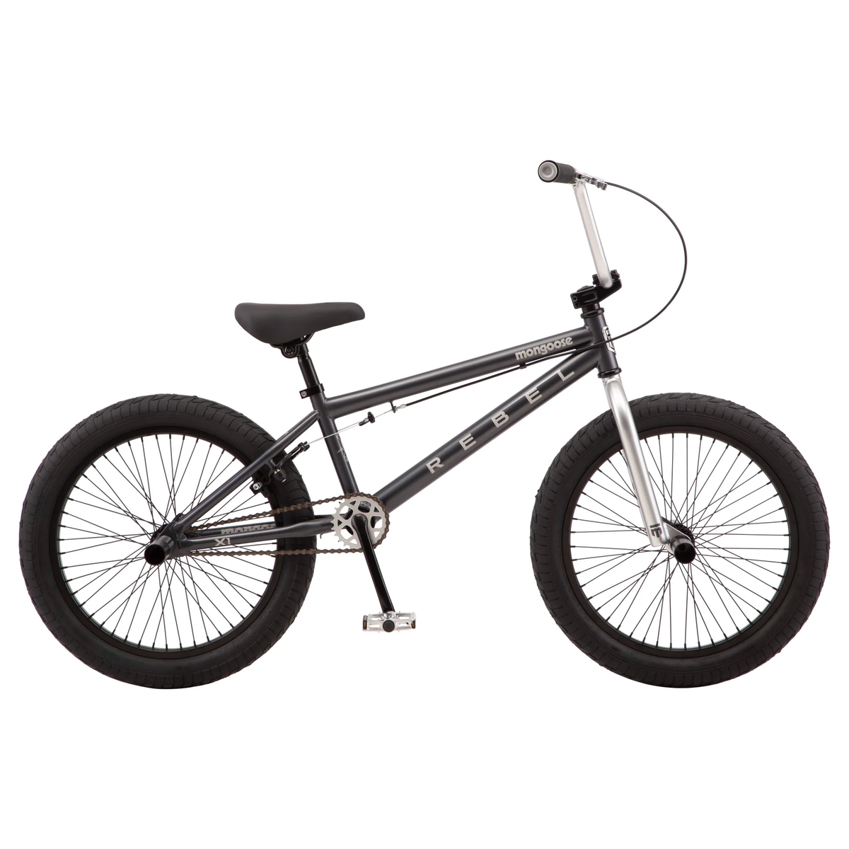 Rebel X1 BMX Bike, Wheels, Kids Ages 7-14 Years, Gray Child