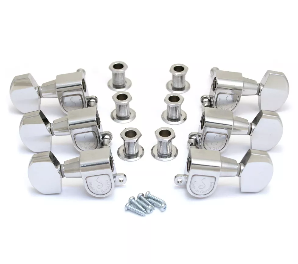 Schaller Chrome M6 3x3 Tuners for Gibson Les Paul SG Guitar TK 0971 010