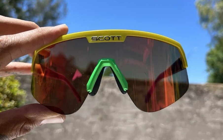 🚨🔥Vintage Scott Sport Shield Sunglasses 80s 90s Multi