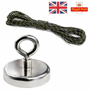 130kg 120kg Recovery Magnet Fishing Treasure Metal Detector+30M Rope FOR lifting