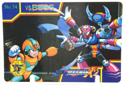 Mega Man X Magna Centipede No.74 Mega Man X2 ROCK Card 1994 CAPCOM