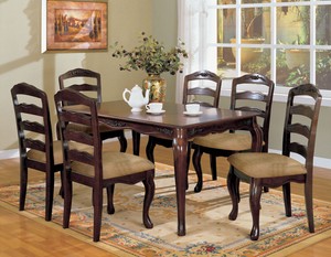 Furniture Of America Townsville I Dark Walnut 7 Pc Dining Room