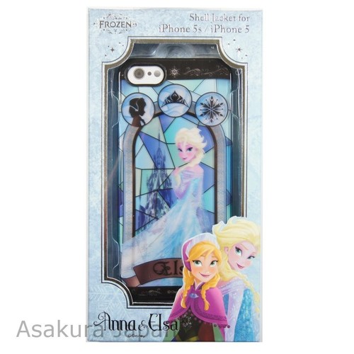 Disney iPhone 5 5S FROZEN Elsa Buntglas Kunststoff Jacke Hardcover Hülle - Bild 1 von 7