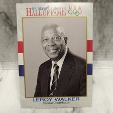 Leroy Walker #76 Special Contributor US Olympic Cards Hall of Fame 1991 Impel