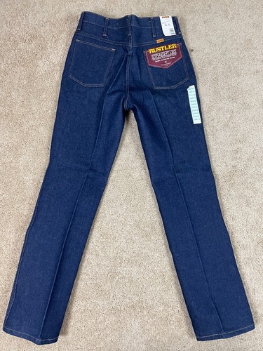 Vintage Rustler Denim Jeans Mens 34x32 Regular Fit Straight Leg Made in USA Blue - Picture 2 of 16