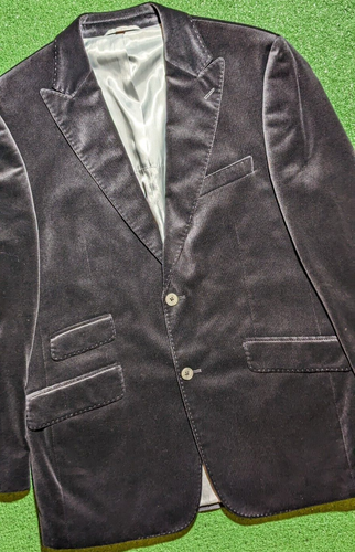 Kroon Men's Black Corduroy Sport Coat Lot of Inside Pockets 100% Cotton Size 42 - Picture 4 of 11