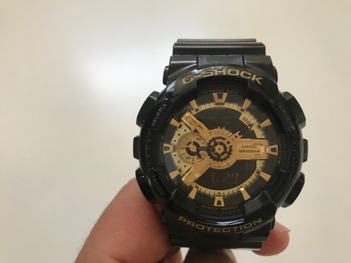 Casio G-SHOCK GA110GB-1A Orologio da uomo digitale nero opaco impermeabile  | eBay