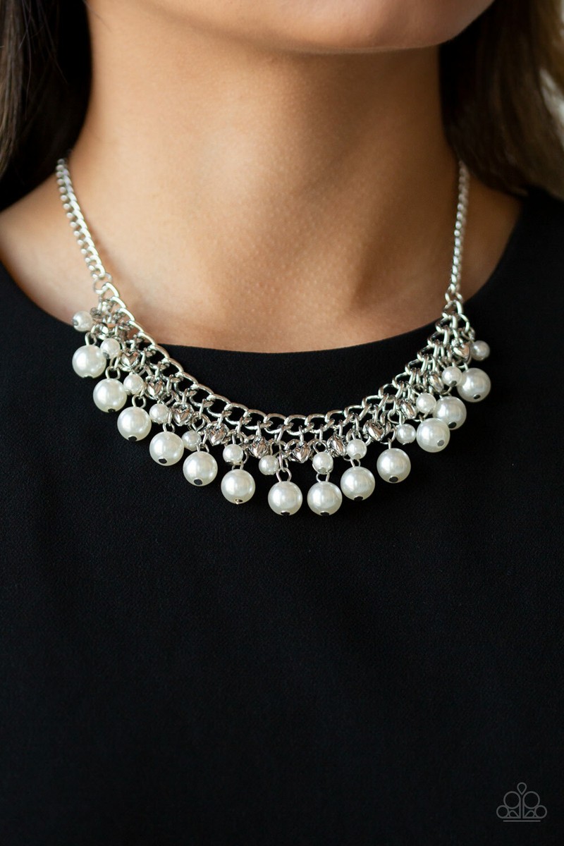Duchess Dior White Necklace Paparazzi New | eBay
