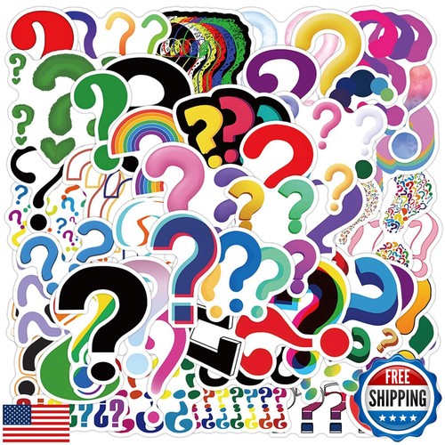 Question Mark Adesivi Adesivi Divertenti per Bambini Adolescenti Adulti, Asverbet Carino Vi - Foto 1 di 5