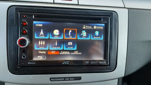 autoradio 2 din jvc kw-av61bt bluetooth dvd cd usb aux 3 rca front estrai 50x4 - Foto 5 di 12