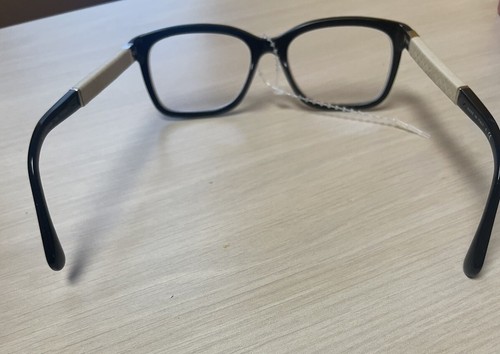 CHANEL RAM 4604 AB 135 PC013 EYEGLASS FRAME BLACK/WHITE TEMPLE WITH CC LOGO - Picture 4 of 6