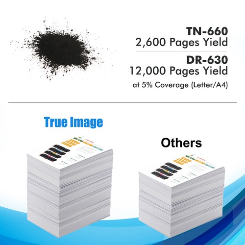TN660 Toner Cartridge High-Yield DR630 Drum For Brother MFC-L2720DW L2740DW Lot - Picture 2 of 24