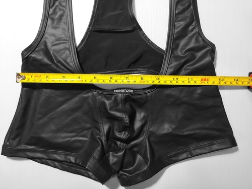 MANSTORE M510 JOCK BODY SINGLET. BLACK. SMALL. NWT. VERY RARE ๐ GAY FETISH N2N - Picture 11 of 23