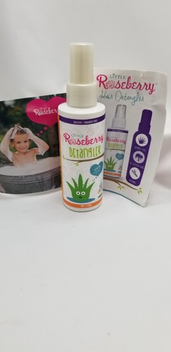 Little Roseberry Hair Detangler Spray for Kids, made with Organic Aloe, 4 fl oz. - 第 1/8 張圖片