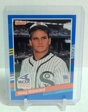 1991 Donruss Baseball Card Greg Hibbard Chicago White Sox #159 FRESH MINT NEW