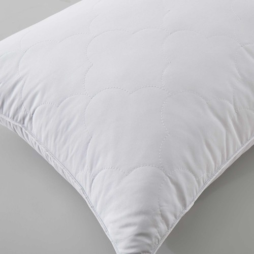 Set of 2 Soft to Medium Support Quilted Bed Pillows, 100% Feather Fill Pillows - Picture 8 of 10